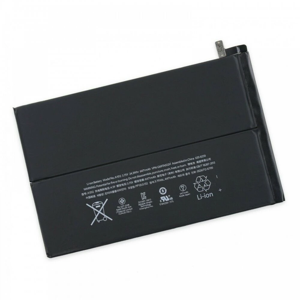 iPad Mini 2 batteri - ny 3,75V 24.3Whr 6472mAh A1512 original reservedel