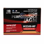Motorcykelbatteri AGM 12V 9Ah OUTDO HCZ10S-MF - Kompatibel Yuasa YTZ10S(-BS) / GTZ10S / ETZ10S