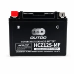 Motorcykelbatteri AGM 12V 11.2Ah OUTDO HCZ12S-MF - Kompatibel med Yuasa YTZ12S(-BS) / GTZ12S / ETZ12S