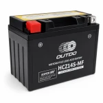 Motorcykelbatteri AGM 12V 12Ah OUTDO HCZ14S-MF - Kompatibel Yuasa YTZ14S(-BS) / GTZ14S / ETZ14S