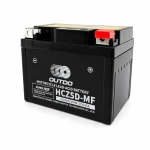 Motorcykelbatteri AGM 12V 5Ah OUTDO HCZ5D-MF - Kompatibel med Yuasa YTZ7S-BS / GTZ7S / ETZ5L-BS