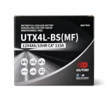 Motorcykelbatteri AGM 12V 4Ah OUTDO UTX4L-BS(MF) - Kompatibel Yuasa YTX4L-BS / GTX4L-BS / ETX4L-BS