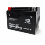 Motorcykelbatteri AGM 12V 9Ah OUTDO UTX9-BS(MF) - Kompatibel Yuasa YTX9-BS / GTX9-BS / ETX9-BS
