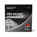 Motorcykelbatteri AGM 12V 9Ah OUTDO YB9-BS(MF) - Kompatibel Yuasa YB9-B / GS GM9Z-3B-1 / GS YB9-B / 12N9-4B-1 (flooded)