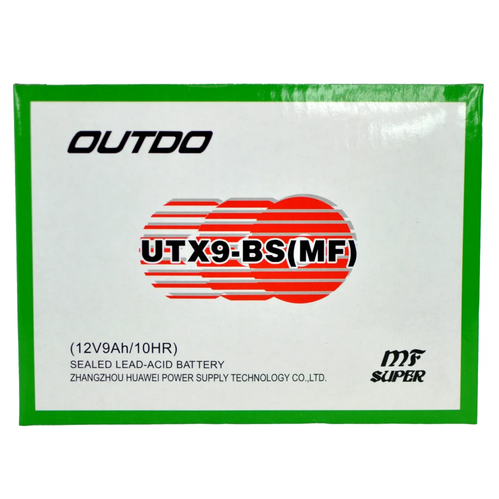 Motorcykelbatteri UTX9A YTX9-BS Gel med høj ydeevne