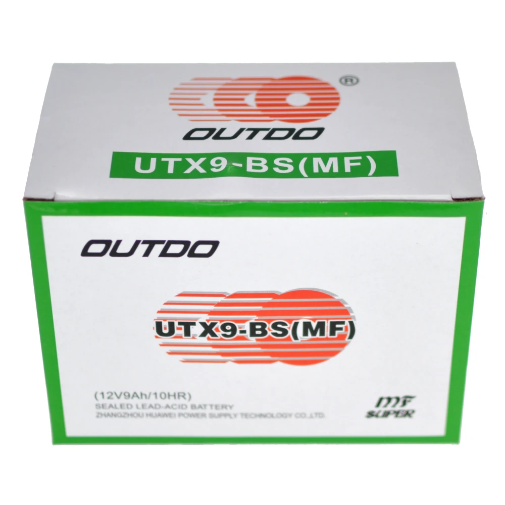 Motorcykelbatteri UTX9A YTX9-BS Gel med høj ydeevne