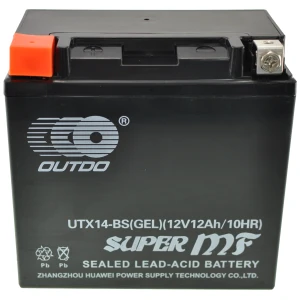 OUTDO YTX14-BS gel motorcykelbatteri - højtydende gelbatteri