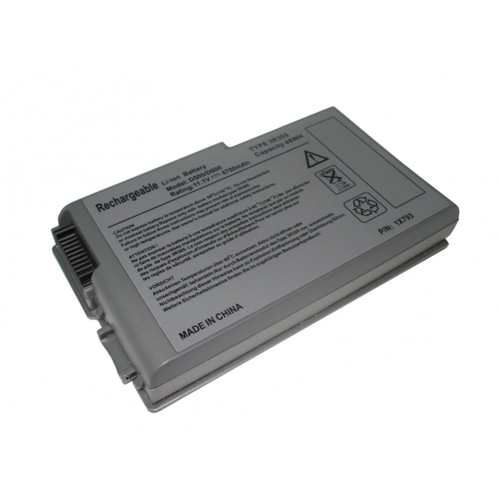 Batteri til Dell D500 4400mAh kompatibel med D600 og 600m