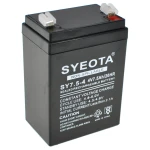 Genopladeligt blybatteri 4V 7.5Ah SY7.5-4 til alarmer, vægte og legetøj
