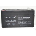 Genopladeligt blybatteri 6V 1.3Ah til alarmer SY6V1.3