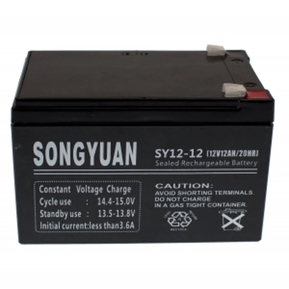 Genopladeligt forseglet blybatteri 12V 12Ah SY12-12 Songyuan