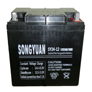 Genopladeligt blybatteri 12V 24Ah SY24-12 fra Songyuan