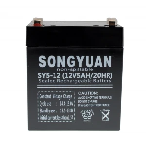 Genopladeligt forseglet blybatteri 12V 5Ah SY5-12 til UPS og el-løbehjul