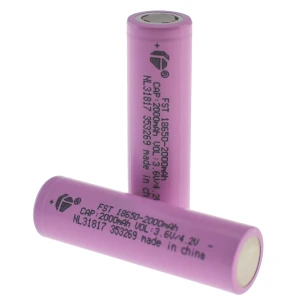 Genopladeligt 18650 batteri 2000mAh 3,7V litium Satkit