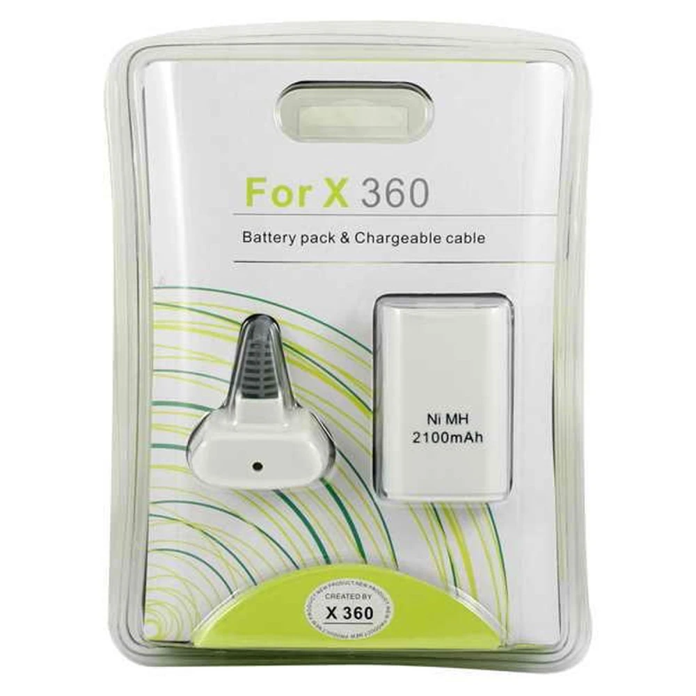 Genopladeligt batteri til trådløs Xbox 360-controller
