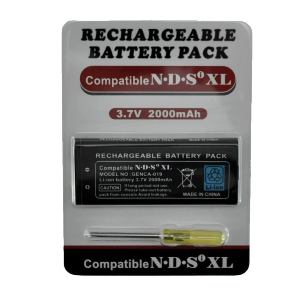 Genopladeligt lithium-ion batteri NDSI XL 3,7V 2000mAh til Nintendo DSi XL