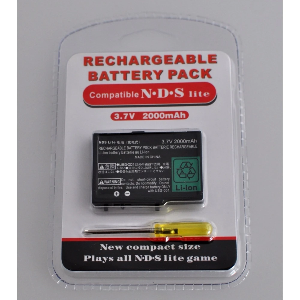 Genopladeligt lithium-ion batteri til NDS Lite 3.7V 1000mAh