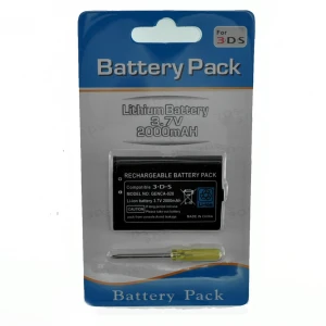 Genopladeligt batteri til Nintendo 3DS 3,7V 2000mAh, kompatibelt og holdbart