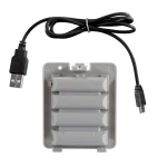 Genopladeligt batteri til Wii Fit 1000mAh med USB-kabel