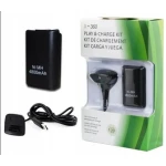 Genopladeligt Xbox 360-batteri til trådløs controller, sort