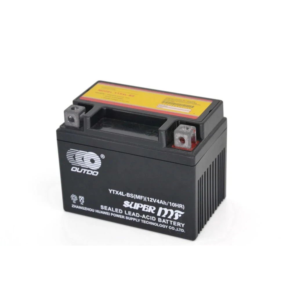 YTX4L-BS 12V 4Ah gelbatteri til motorcykel