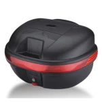 Universel motorcykel topboks 25L Ym-0998c til 1 hjelm, sort hjelmkasse