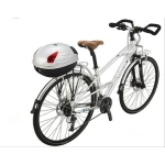 Cykel topboks til hjelm 17L hvid JZH-818 til 1 hjelm