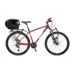 Cykel topboks til hjelm 17L sort JZH-818 med lås