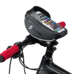 Cykeltelefonholder taske med touchskærm og solskærm 0.5L