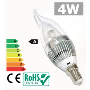 LED pære E14 4W 6500K klart lys med lavt forbrug