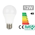 LED-pære E27 12W 6500K - Klart hvidt lys og energibesparelse