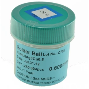 Blyfri loddekugler 0,76mm 250.000 stk til lodning