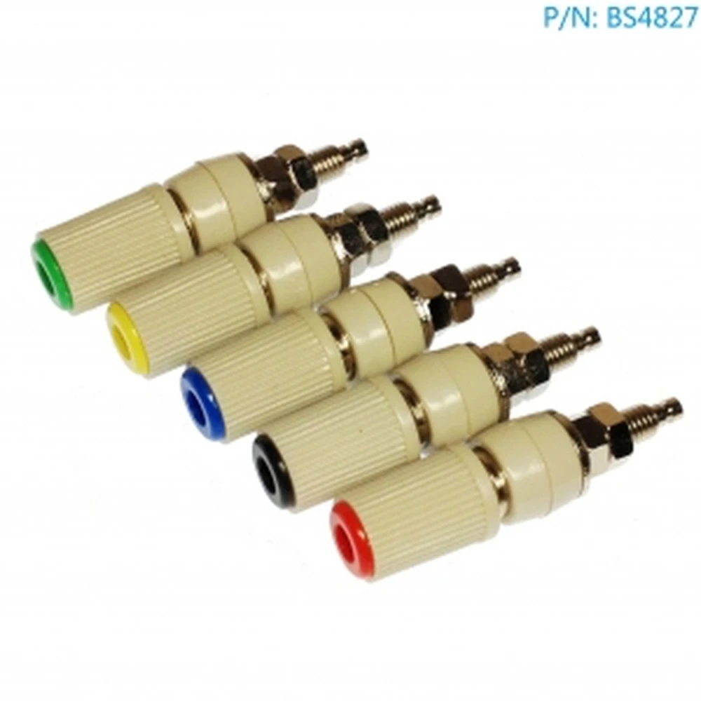 BS4827 Pakke 2 4mm Hunstik Rød-Sort Amass til Panel
