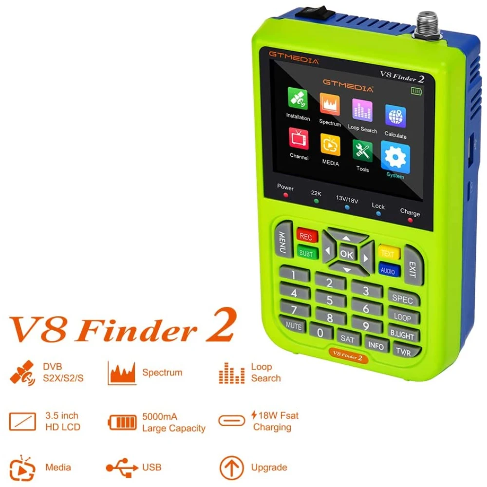 Freesat V8 Finder satellitsøger HD DVB-S/S2