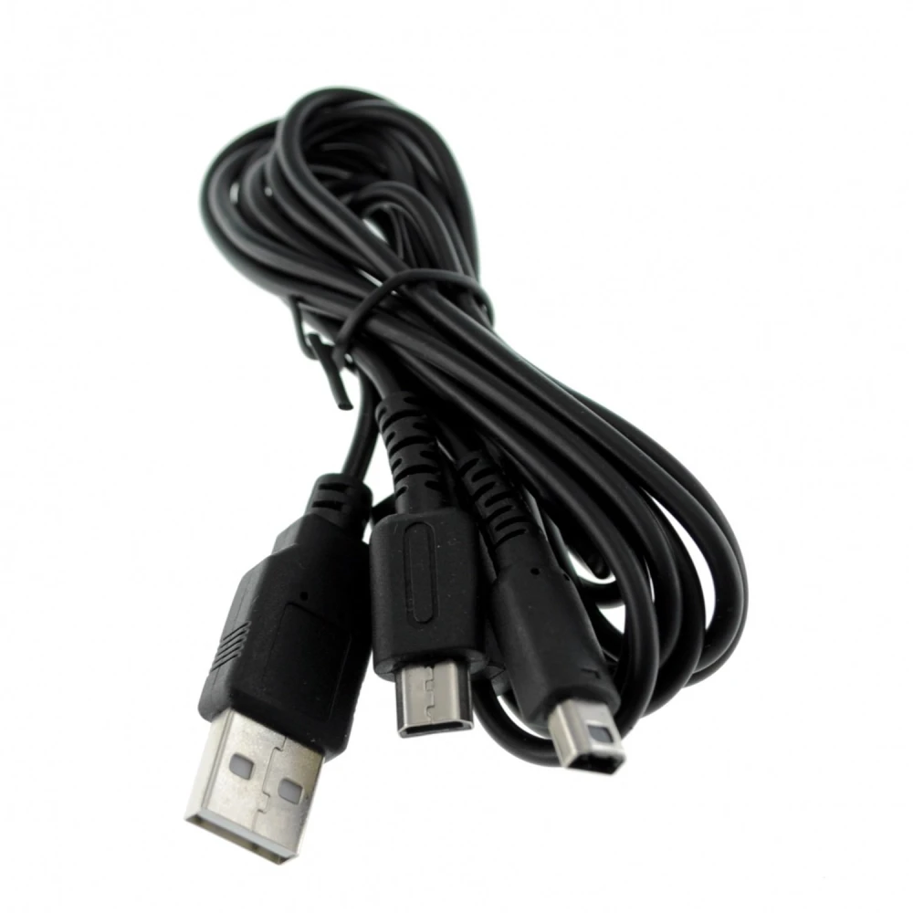 Kompatibelt dobbelt USB-opladerkabel til NDSLITE, NDSI, DSI XL og 3DS