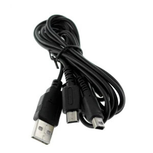 Kompatibelt dobbelt USB-opladerkabel til NDSLITE, NDSI, DSI XL og 3DS