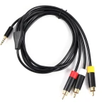 3,5 mm AV lyd- og videokabel til videokamera og DVD