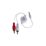 Retraktabel stereo-kabel til iPod iPhone 3G MP3