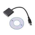 USB 3.0 til VGA konverterkabel til monitor 1080p - satkit