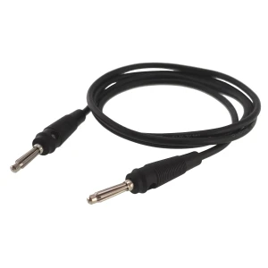 Bananstik testkabel han til han 4mm 1m sort 14AWG
