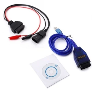 Fiat 3 pin OBD2 KKL VAG 409.1 USB diagnosekabel med Alfa Fiat interface