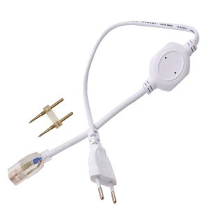 Strømkabel til LED strip 220V AC med IP65-beskyttelse