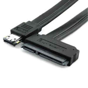 eSATA til SATA 22 pin kabel med eSATA+USB combo 22-pin stik
