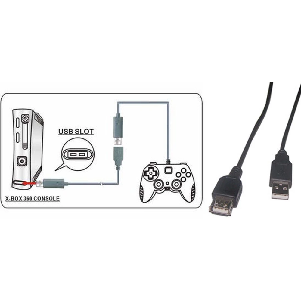Xbox 360 controller forlænger-kabel til at forlænge forbindelsen