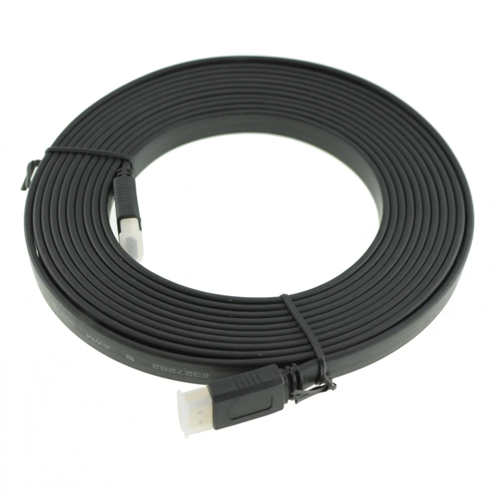 Fladt HDMI-kabel 5 meter til PS3 og Xbox360 med High Speed 1.4