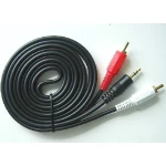 3,5 mm jack til 2 RCA kabel i høj kvalitet 1.5m til lydforbindelse