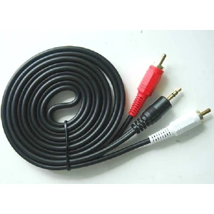 3,5 mm jack til 2 RCA kabel i høj kvalitet 1.5m til lydforbindelse