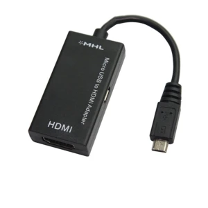 satkit MHL microUSB til HDMI-kabel til mobil til TV med lyd og HD-video