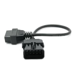 OBD1 til OBD2 kabel kompatibelt med Opel - 10Pin til 16Pin adapter