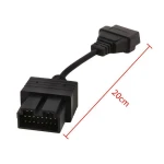 Kia OBD1 til OBD2 kabel: 20Pin til 16Pin diagnoseadapter til KIA